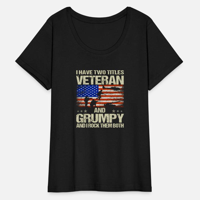 I Have Two Titles Veteran And Grumpy Fathers Day