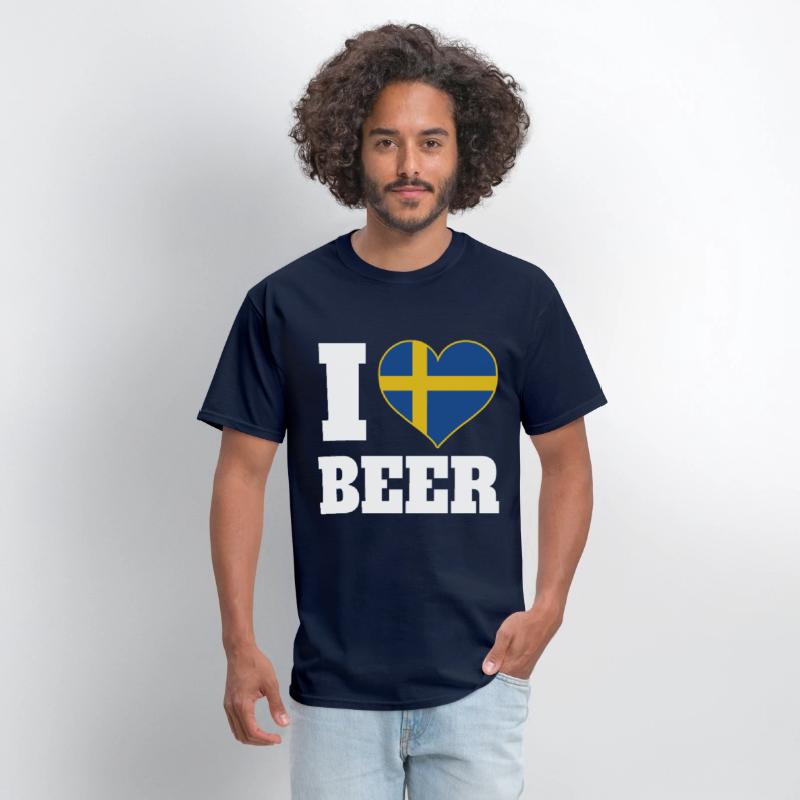 I Love Beer And Sweden Patriotic Expression