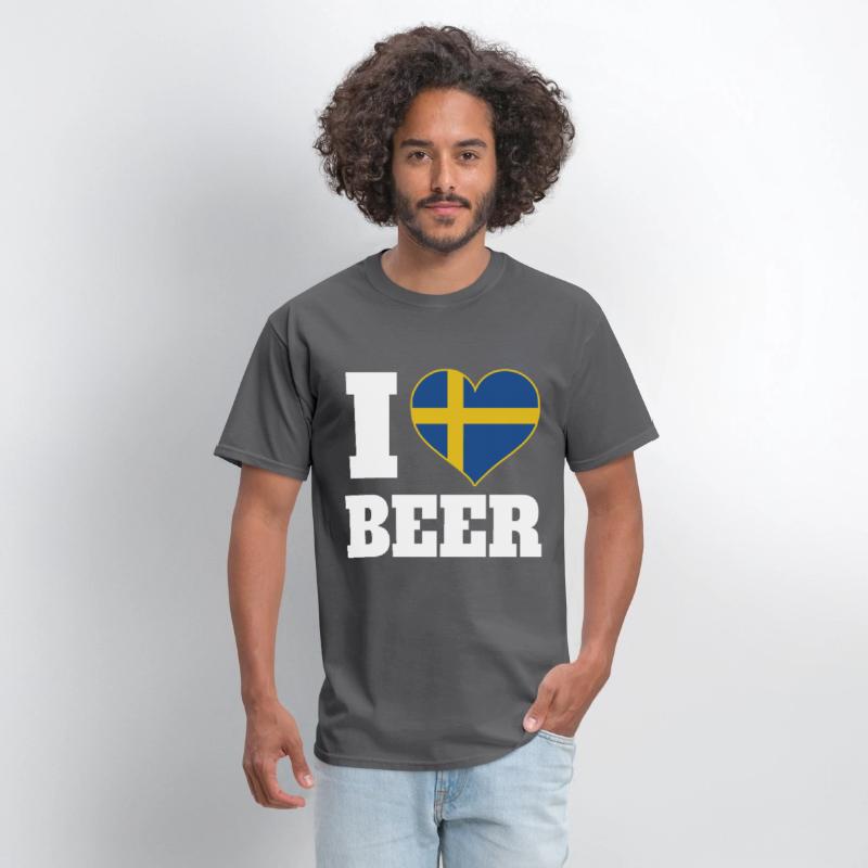 I Love Beer And Sweden Patriotic Expression