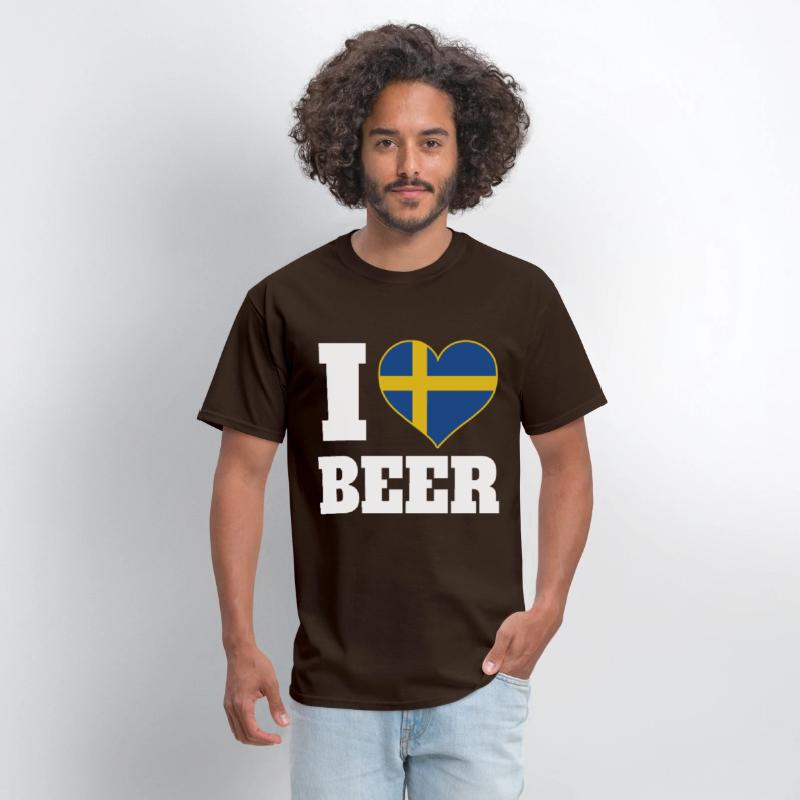 I Love Beer And Sweden Patriotic Expression