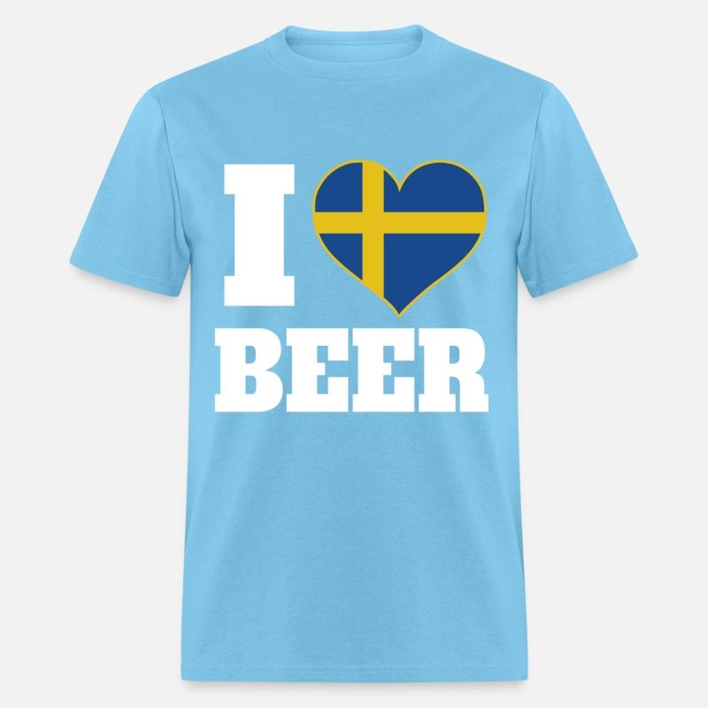 I Love Beer And Sweden Patriotic Expression