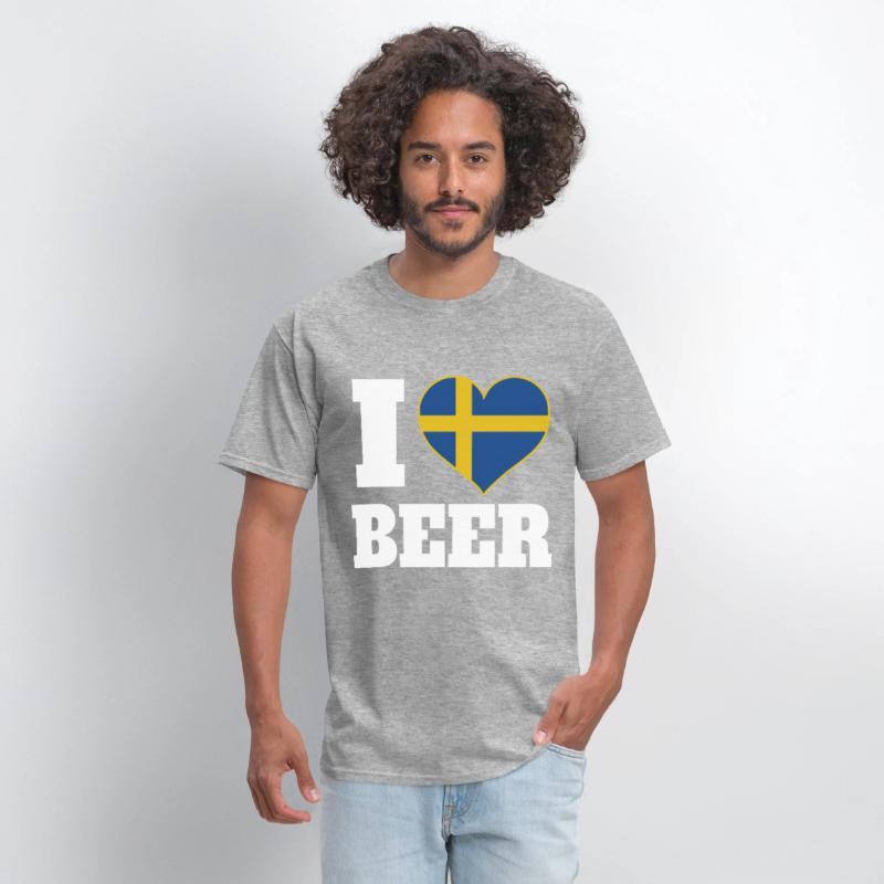 I Love Beer And Sweden Patriotic Expression