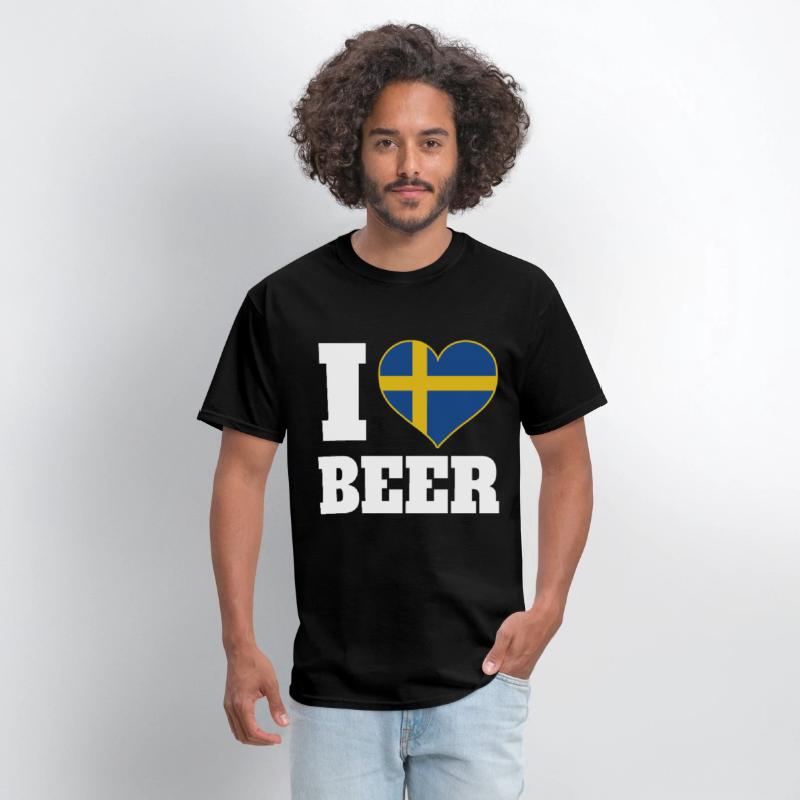I Love Beer And Sweden Patriotic Expression