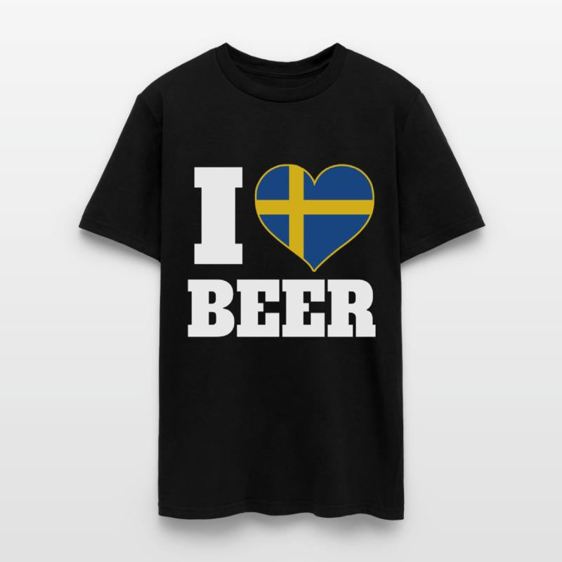 I Love Beer And Sweden Patriotic Expression