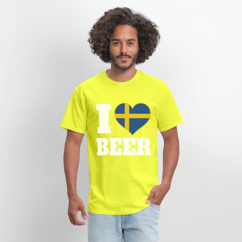 I Love Beer And Sweden Patriotic Expression