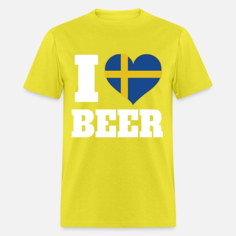 I Love Beer And Sweden Patriotic Expression