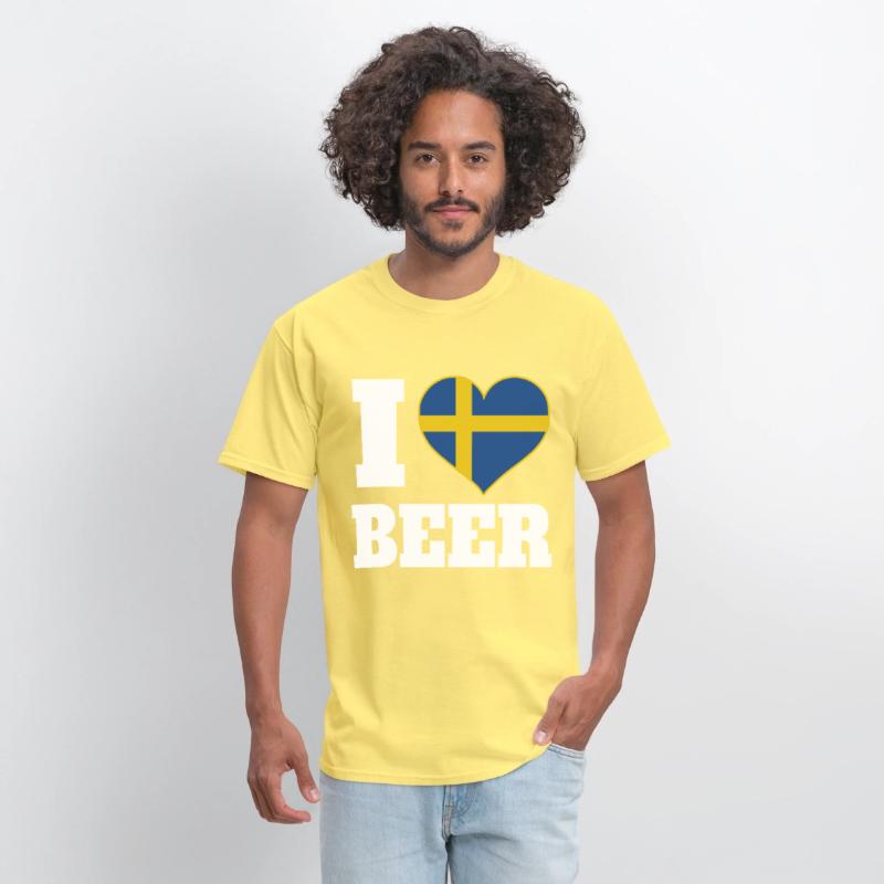 I Love Beer And Sweden Patriotic Expression