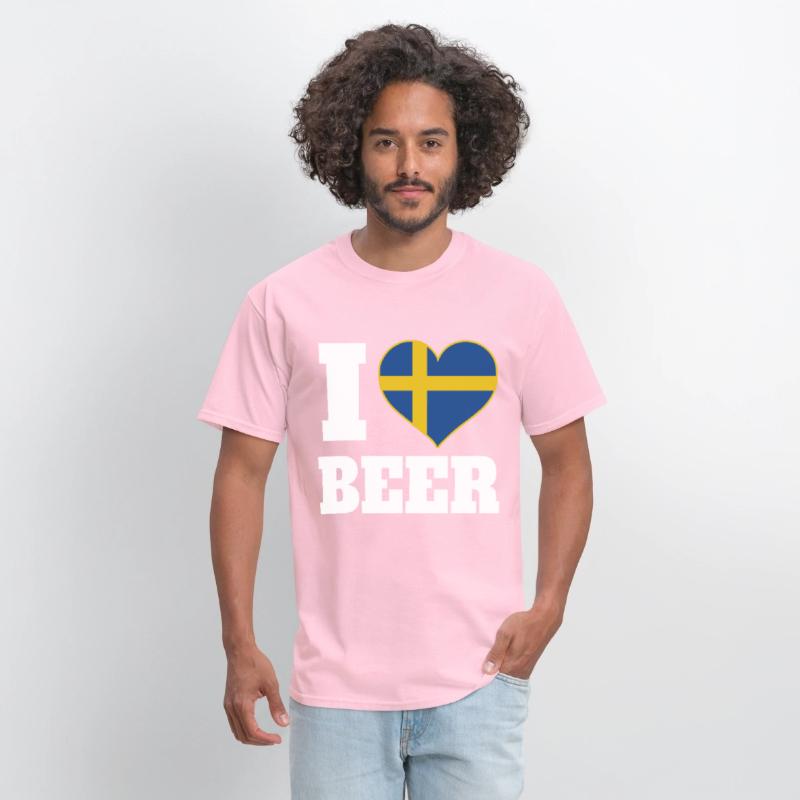 I Love Beer And Sweden Patriotic Expression