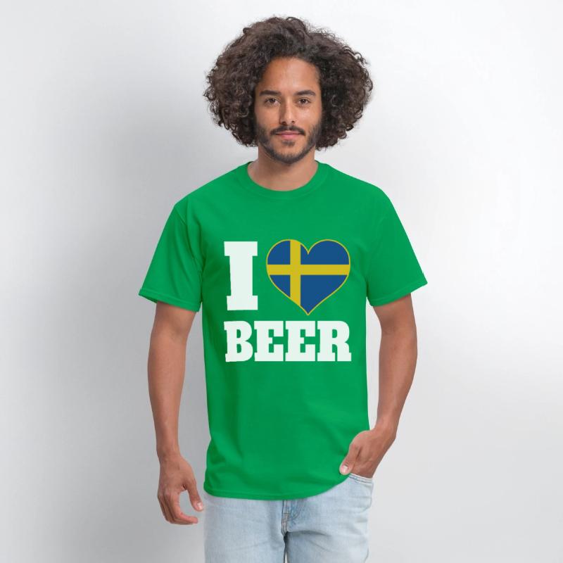 I Love Beer And Sweden Patriotic Expression