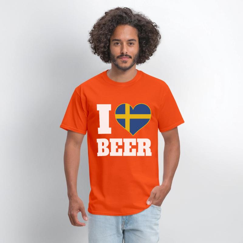 I Love Beer And Sweden Patriotic Expression