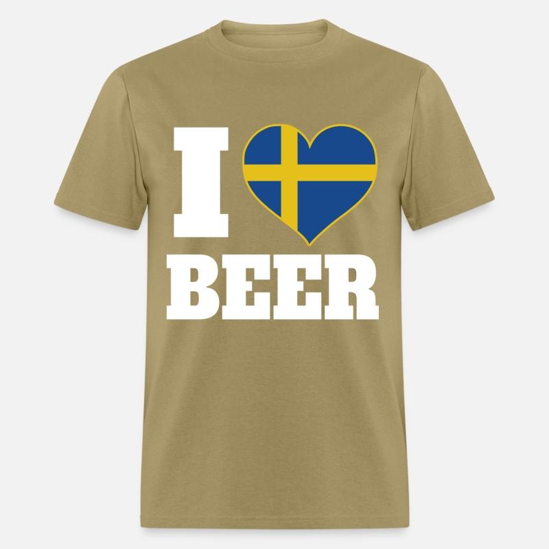 I Love Beer And Sweden Patriotic Expression