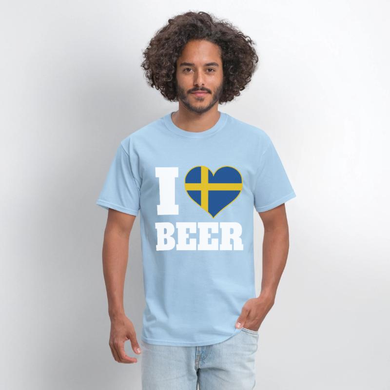 I Love Beer And Sweden Patriotic Expression