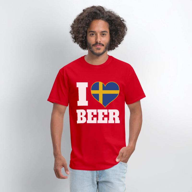 I Love Beer And Sweden Patriotic Expression