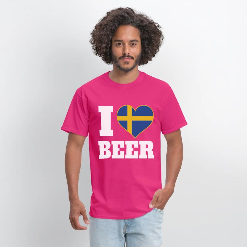 I Love Beer And Sweden Patriotic Expression