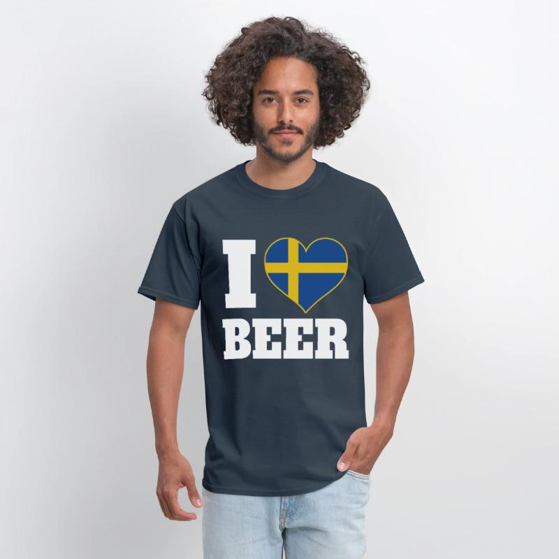 I Love Beer And Sweden Patriotic Expression