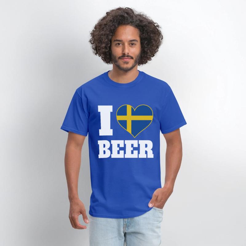 I Love Beer And Sweden Patriotic Expression