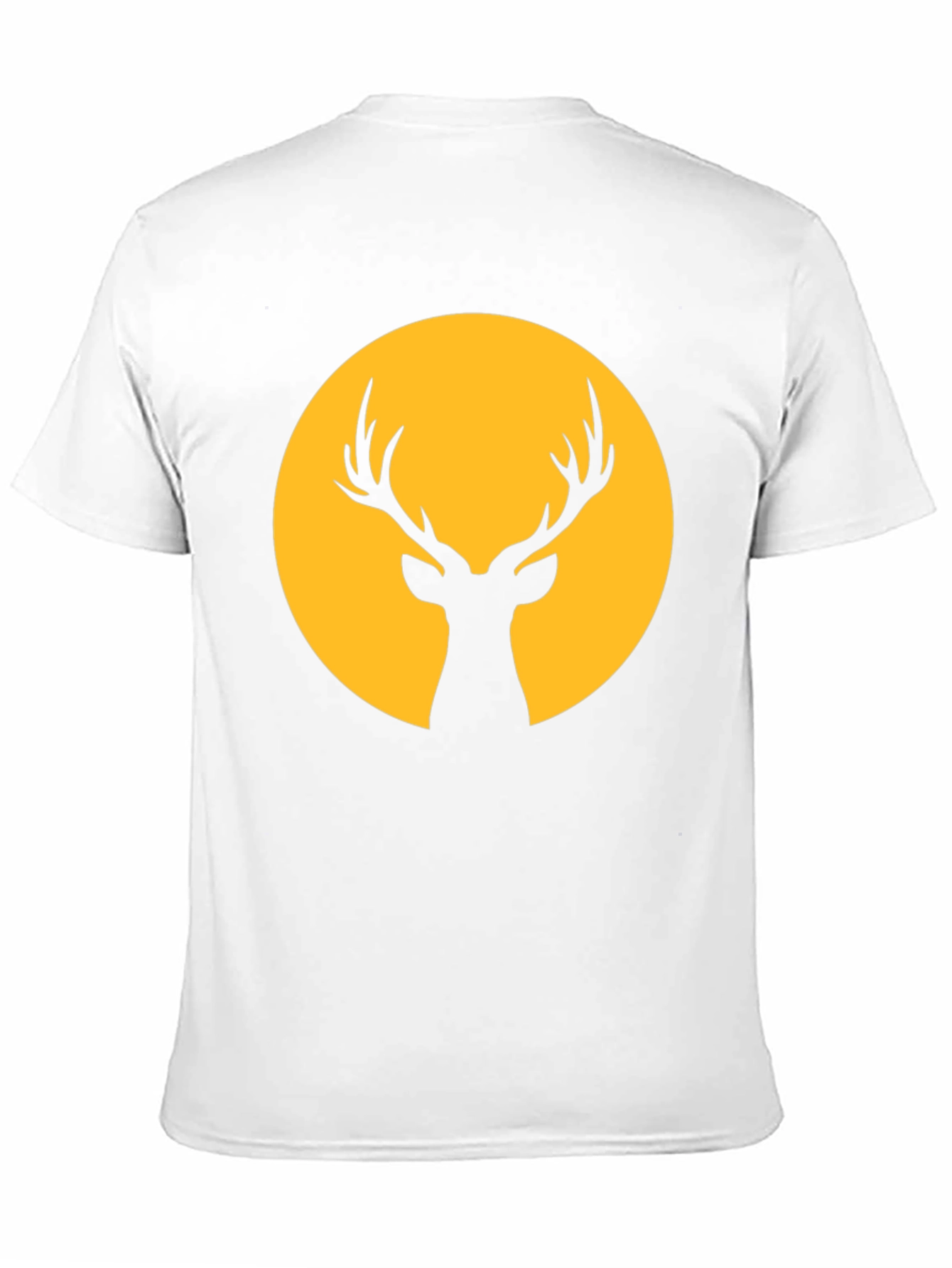 Deer Silhouette Graphic T-Shirt - Black