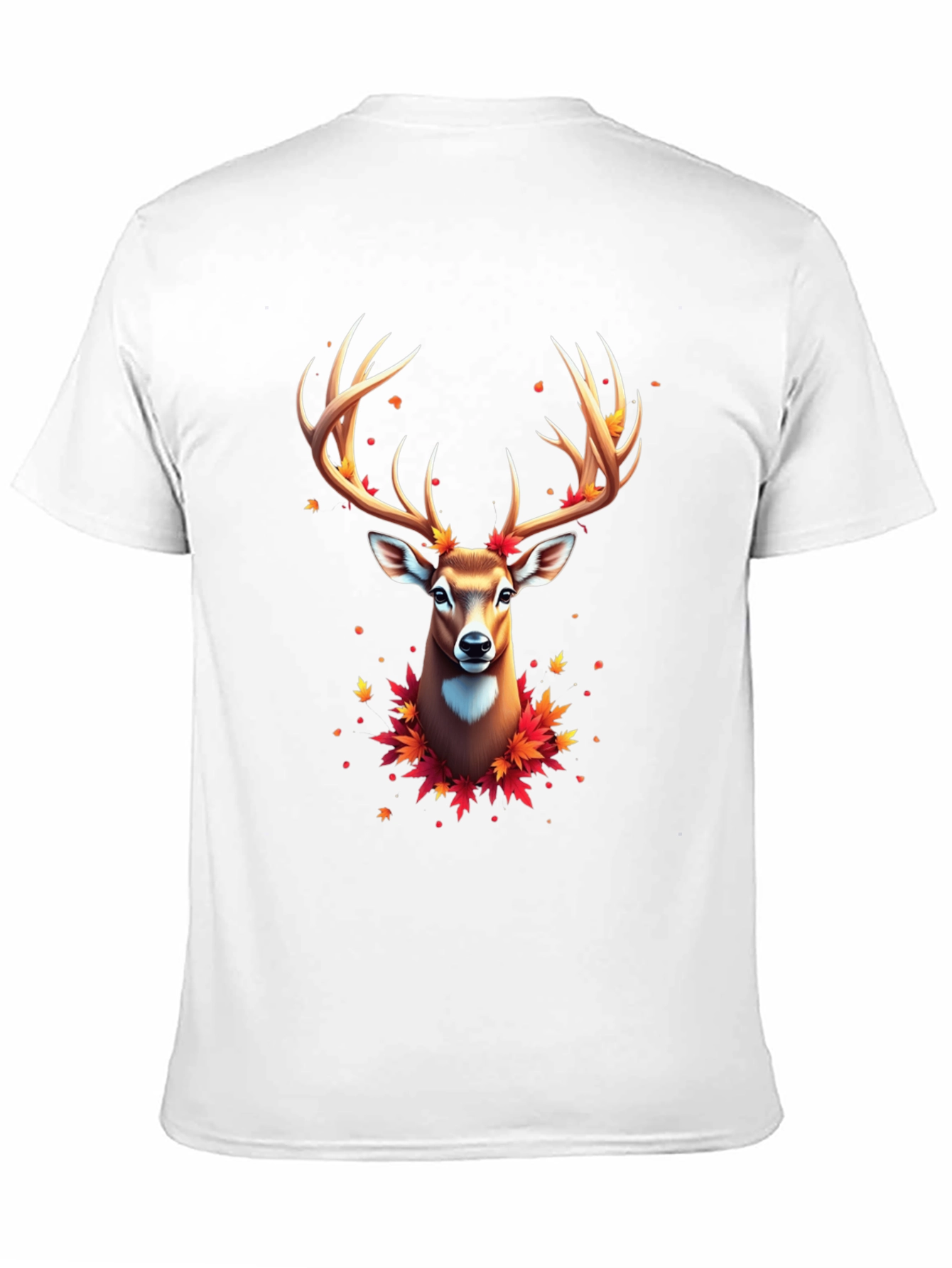 Fall Deer Graphic Tee - Mens Black T-Shirt