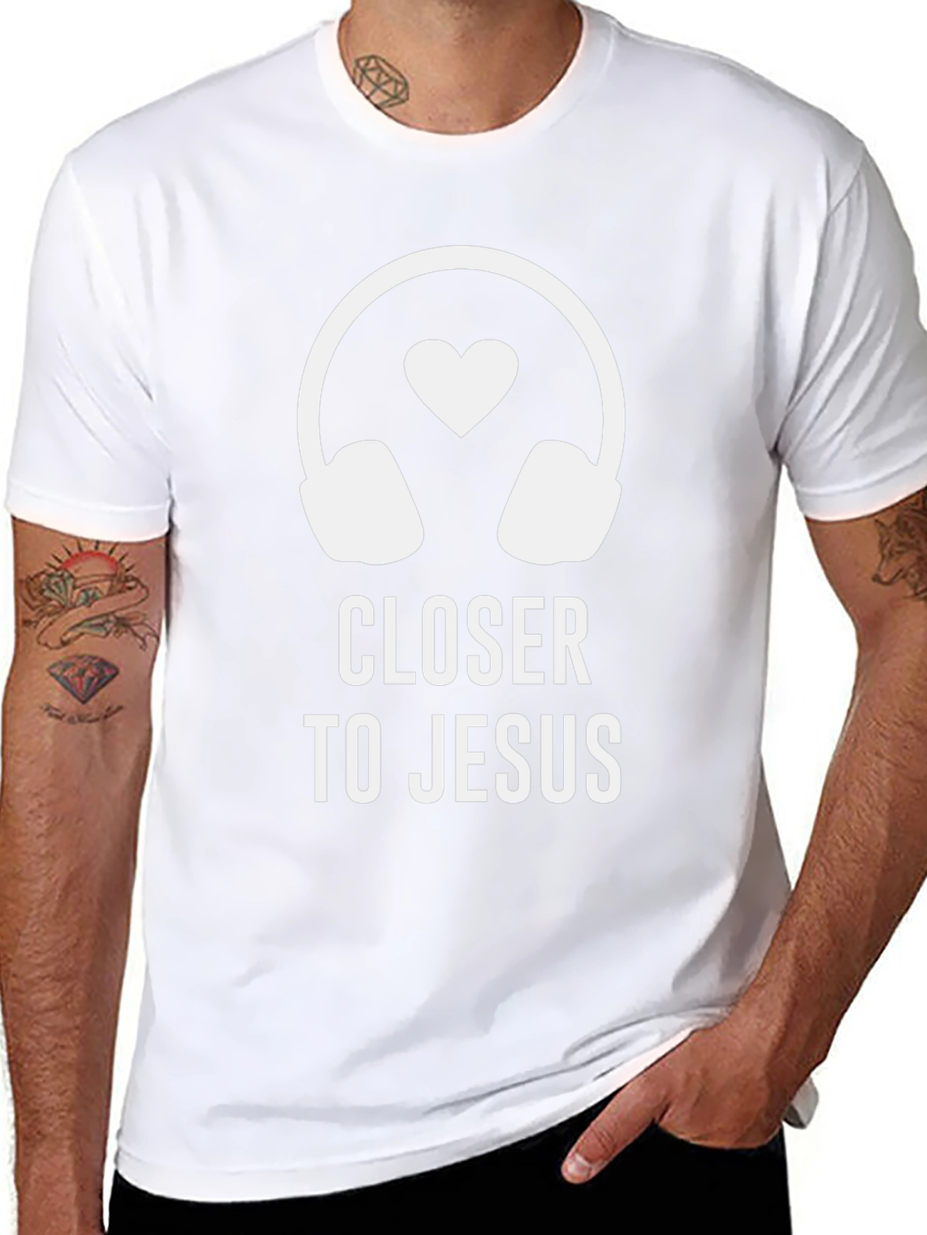 Closer to Jesus Music Lover T-Shirt