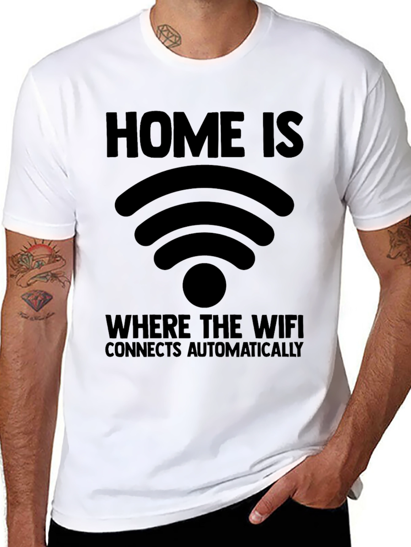 Home Is Where WiFi Connects T-Shirt