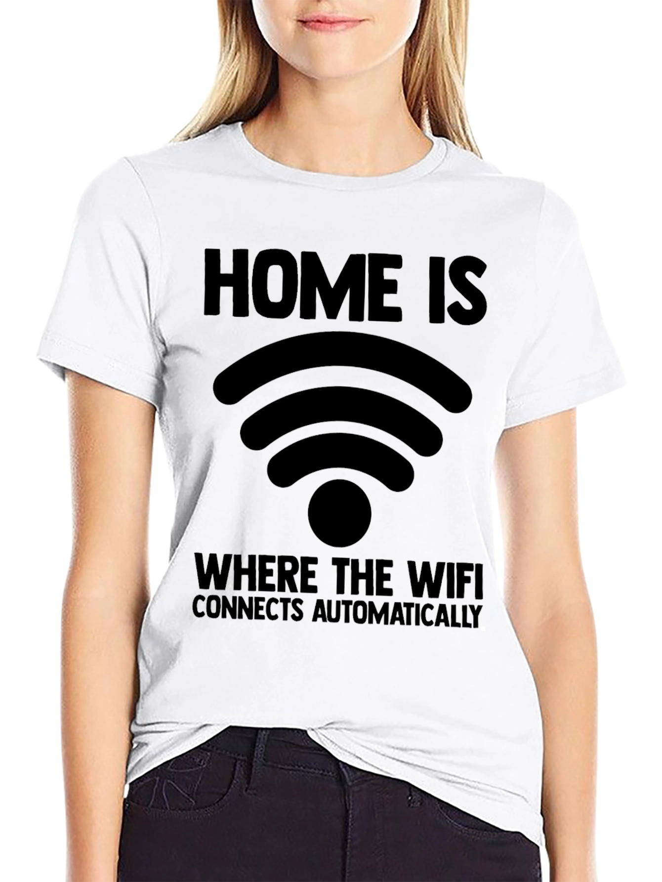 Home Is Where WiFi Connects T-Shirt