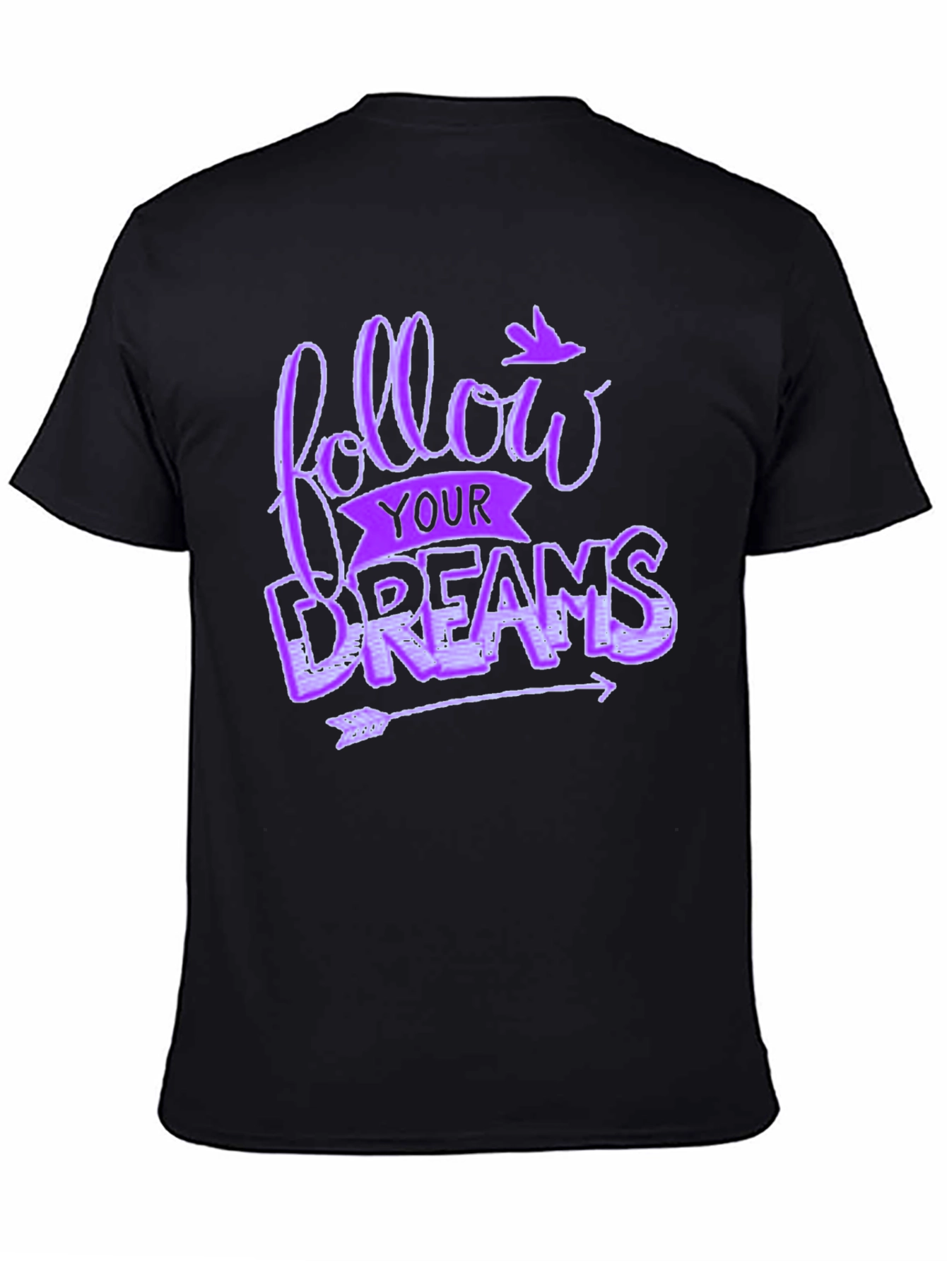 Follow Your Dreams Graphic Tee - Unisex Black T-Shirt