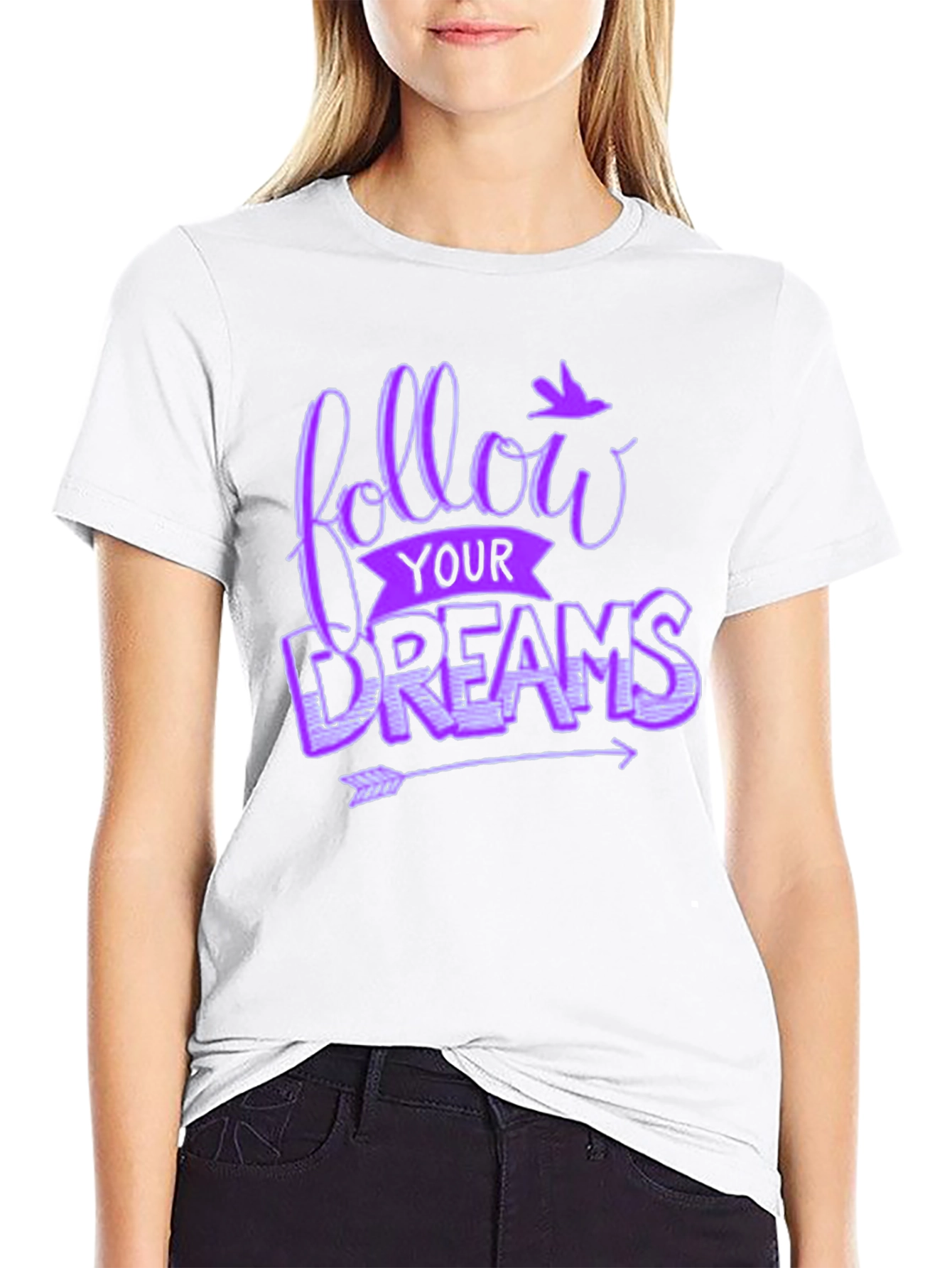 Follow Your Dreams Graphic Tee - Unisex Black T-Shirt