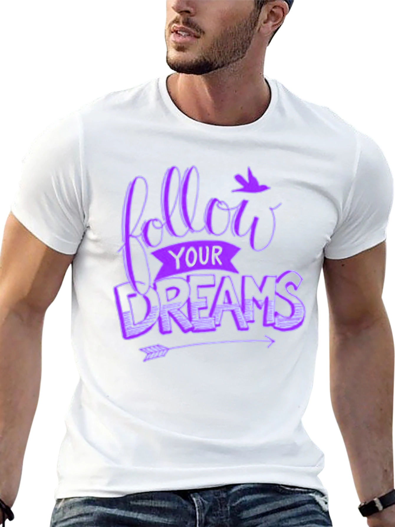 Follow Your Dreams Graphic Tee - Unisex Black T-Shirt