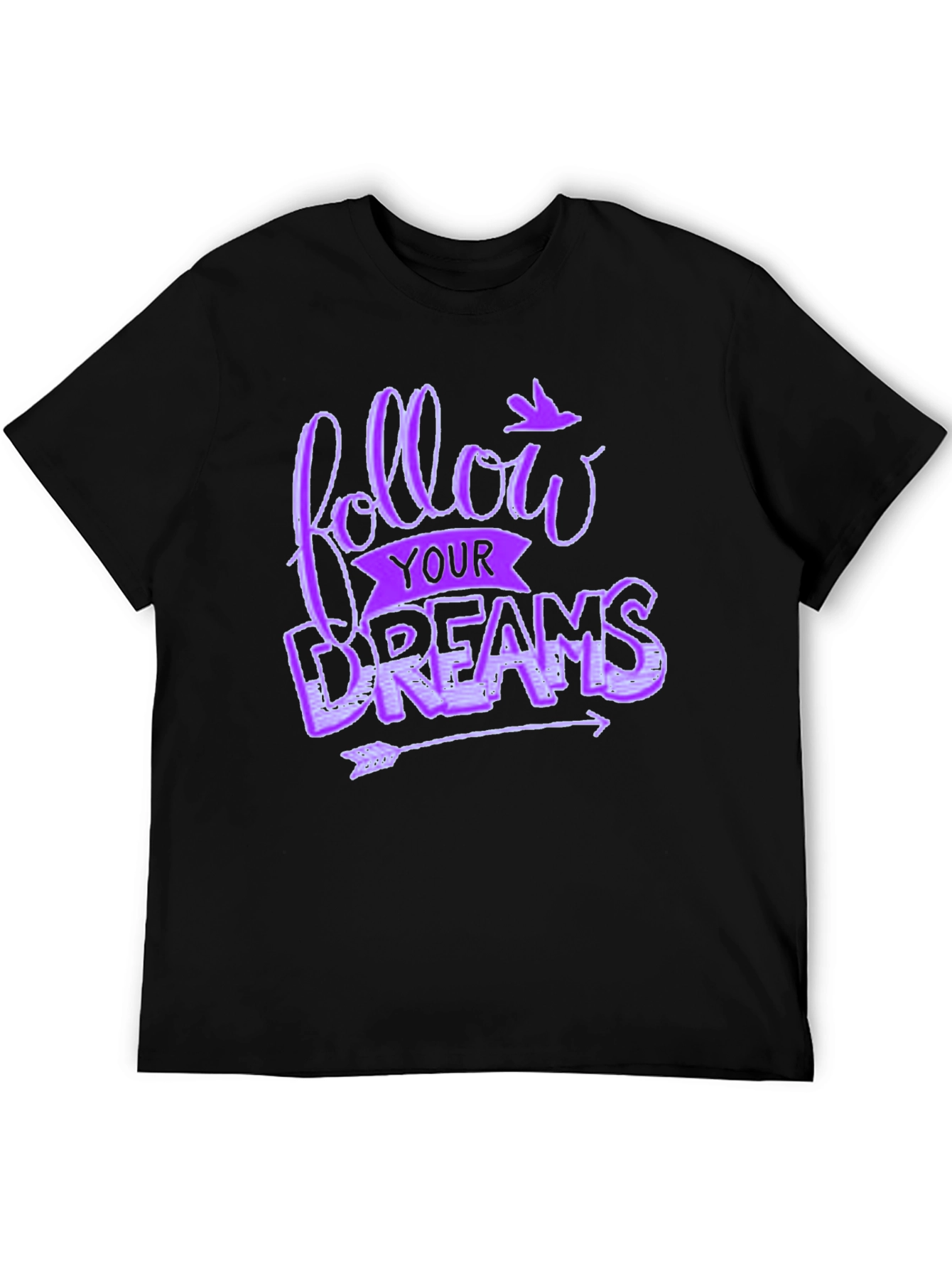 Follow Your Dreams Graphic Tee - Unisex Black T-Shirt