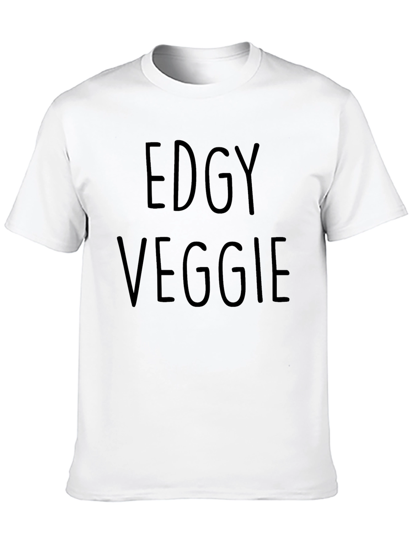 Edgy Veggie Black T-Shirt