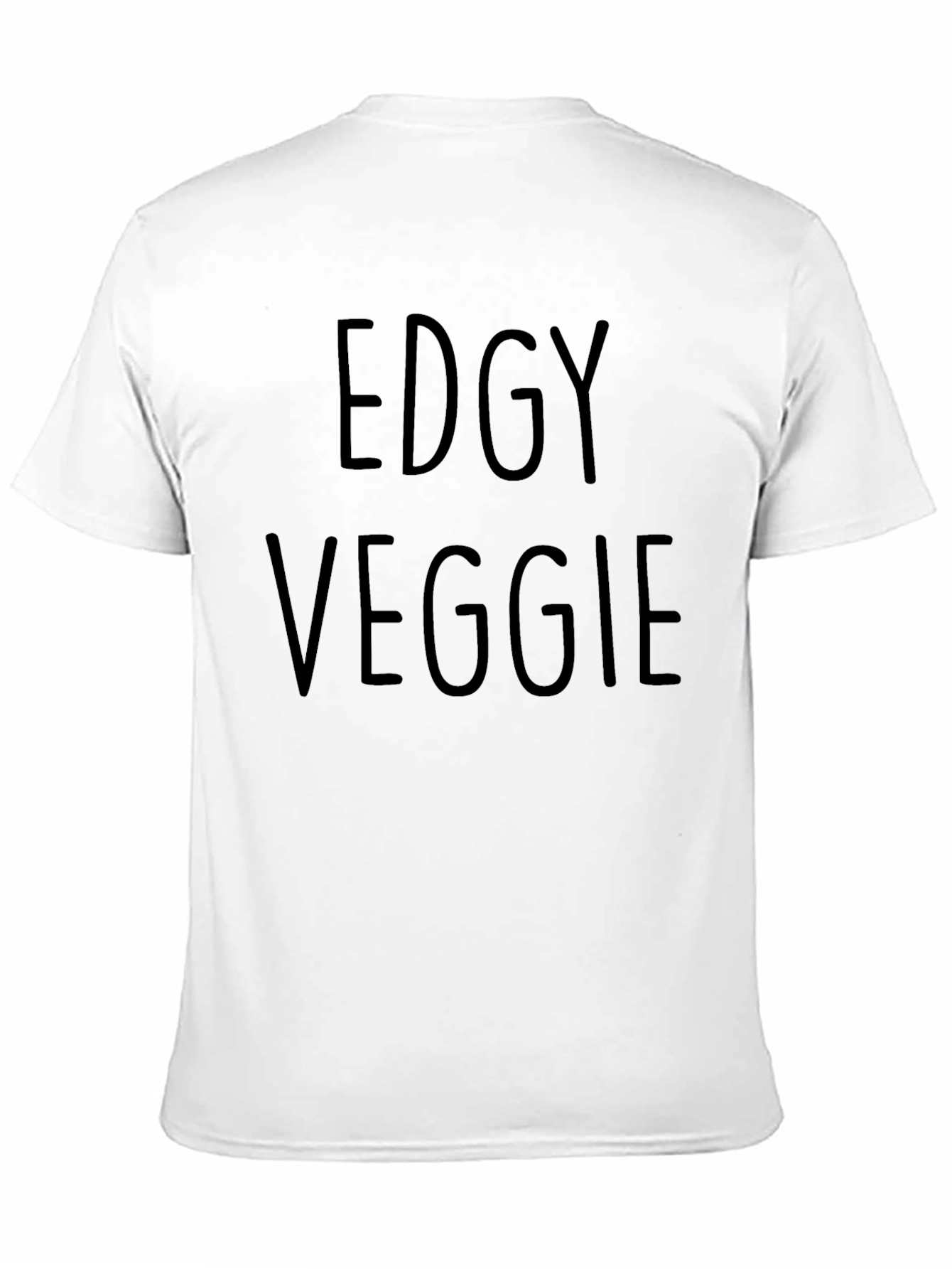 Edgy Veggie Black T-Shirt