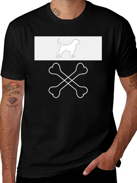 Dog & Crossbones Graphic Tee - Cool Casual Style