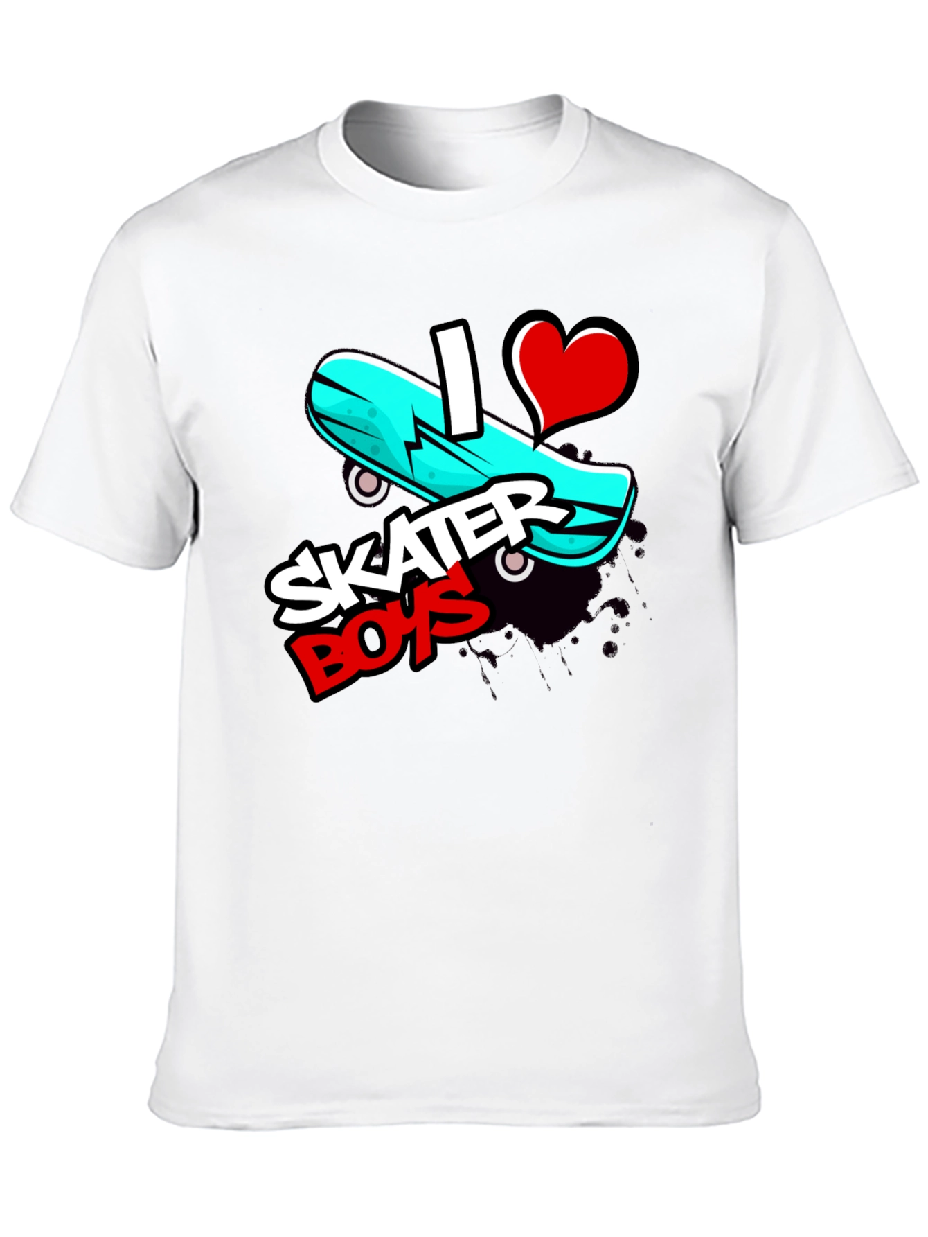 I Love Skater Boys Graphic Tee