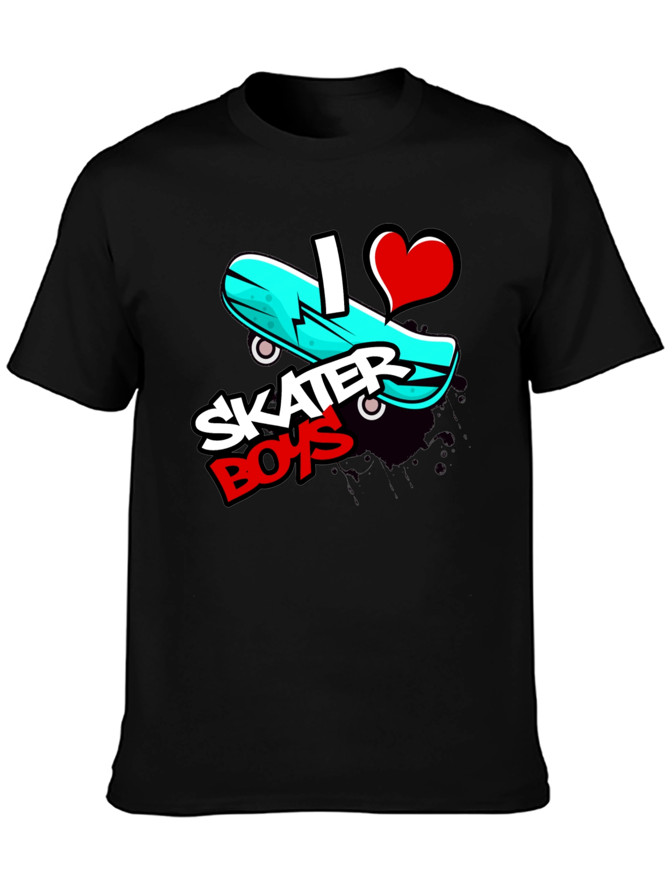 I Love Skater Boys Graphic Tee