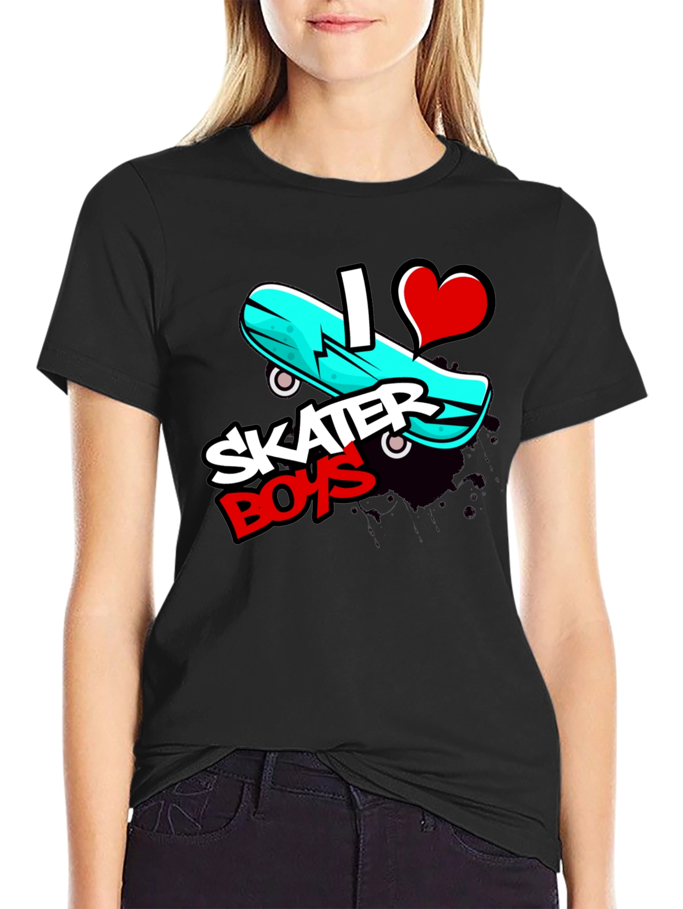 I Love Skater Boys Graphic Tee