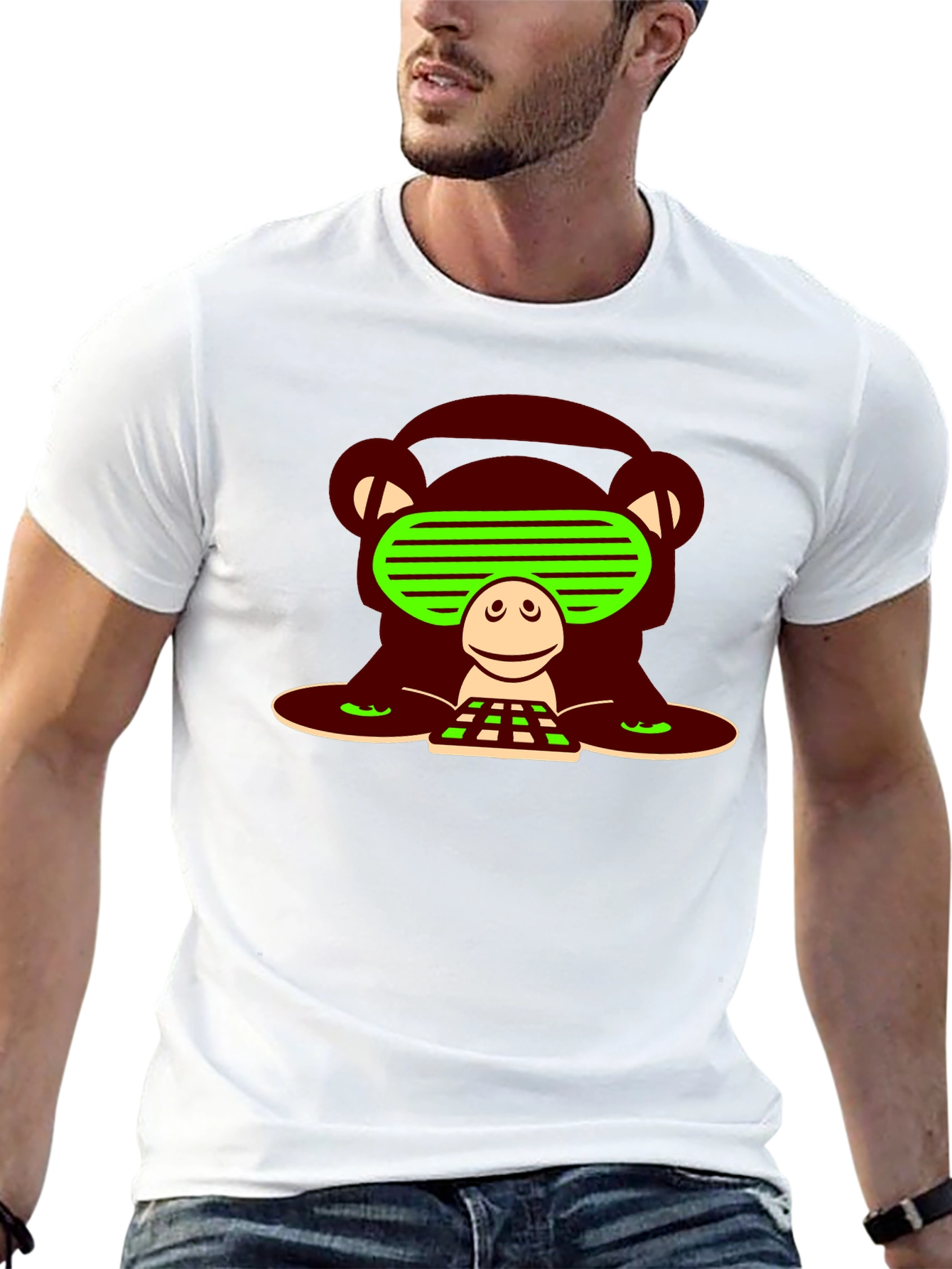 DJ Monkey Graphic T-Shirt