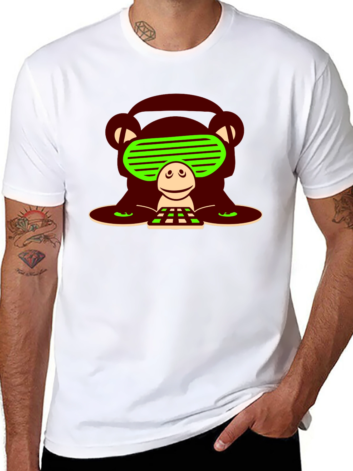 DJ Monkey Graphic T-Shirt