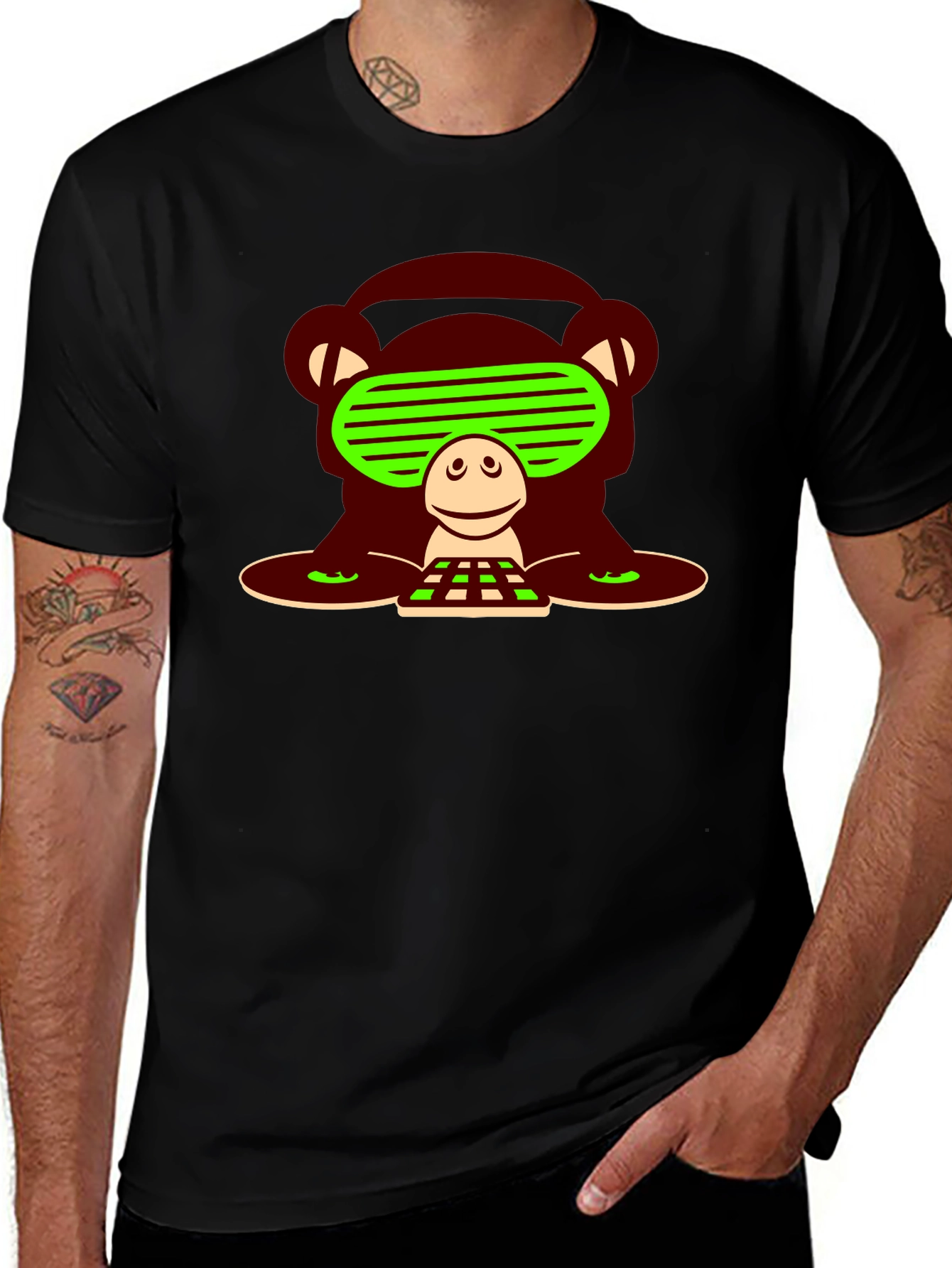 DJ Monkey Graphic T-Shirt