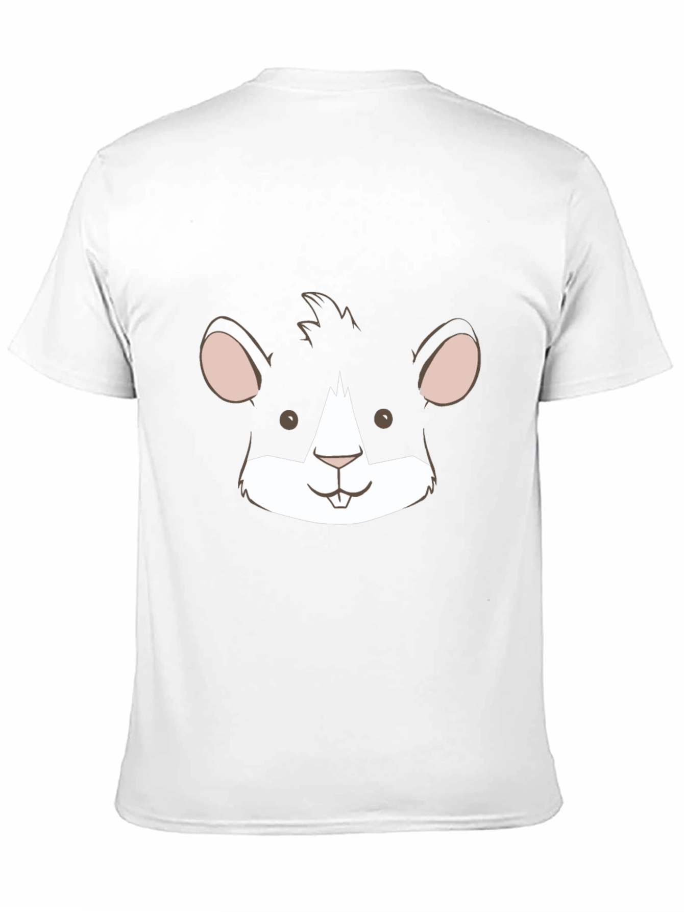 Black Hamster Face Graphic Tee - Unisex