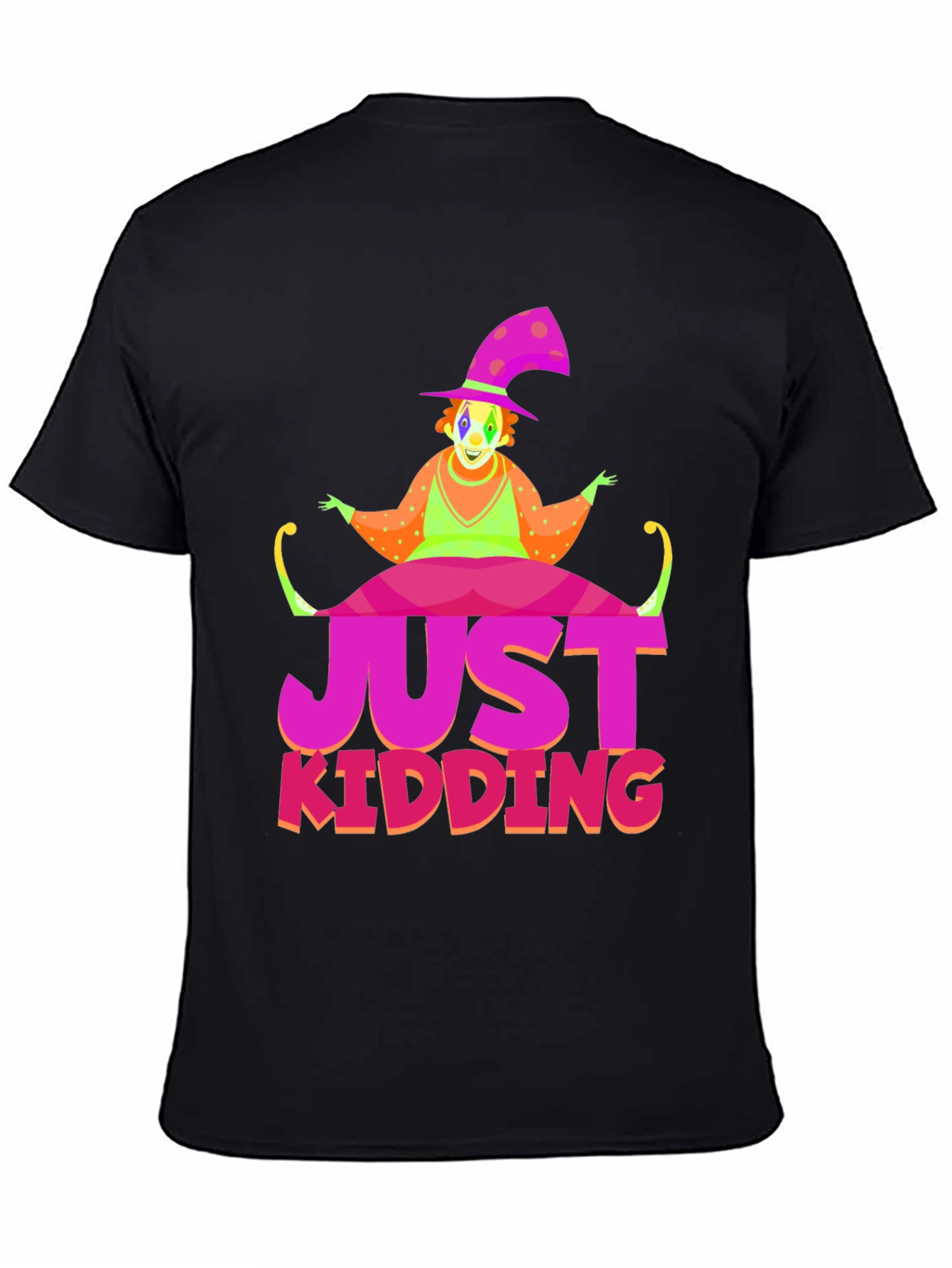 Just Kidding Clown Graphic Tee - Novelty T-Shirt
