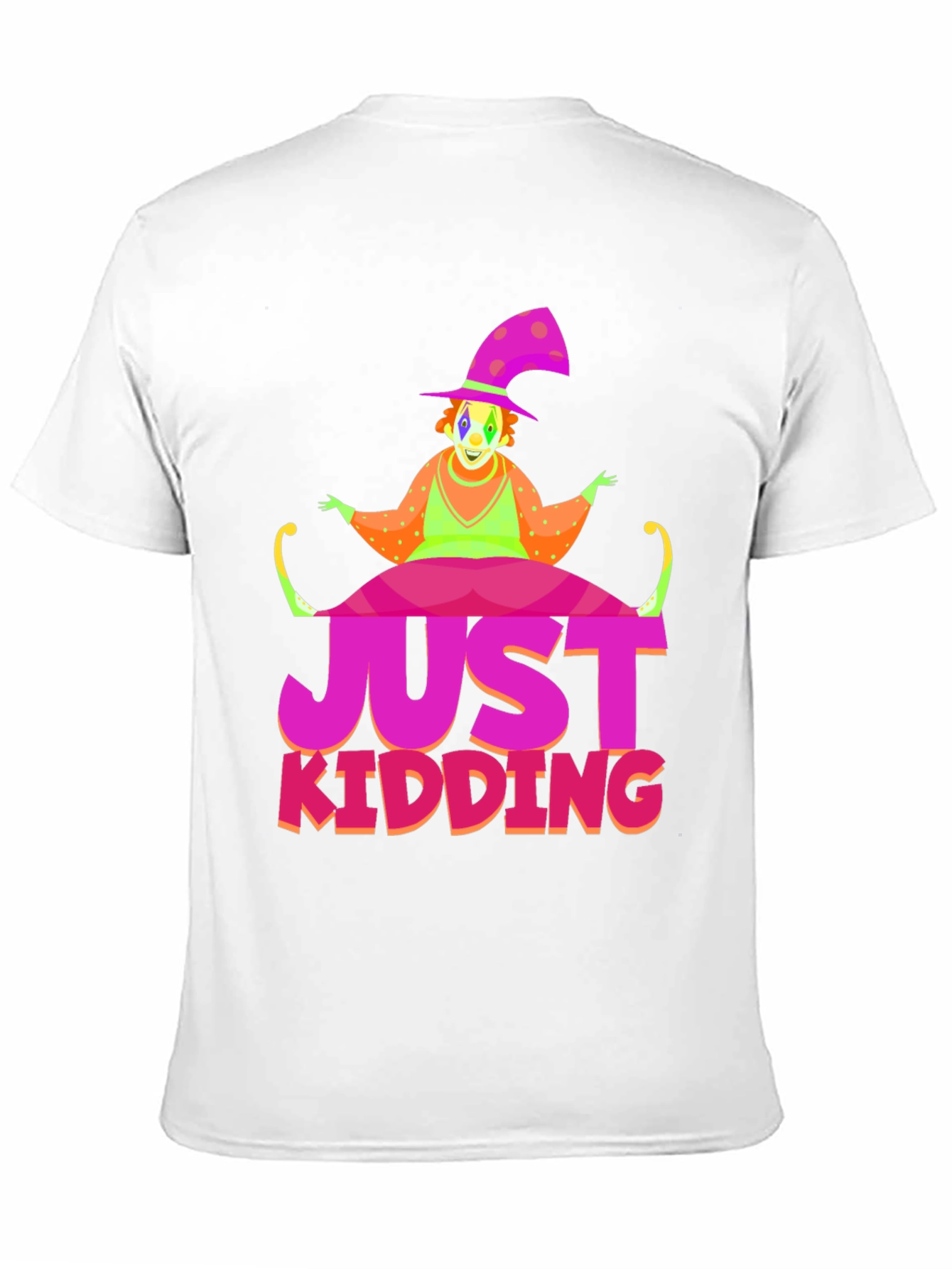 Just Kidding Clown Graphic Tee - Novelty T-Shirt