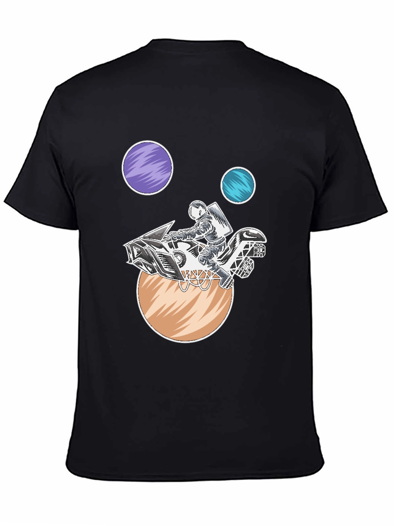 Astronaut Motorcycle Space T-Shirt