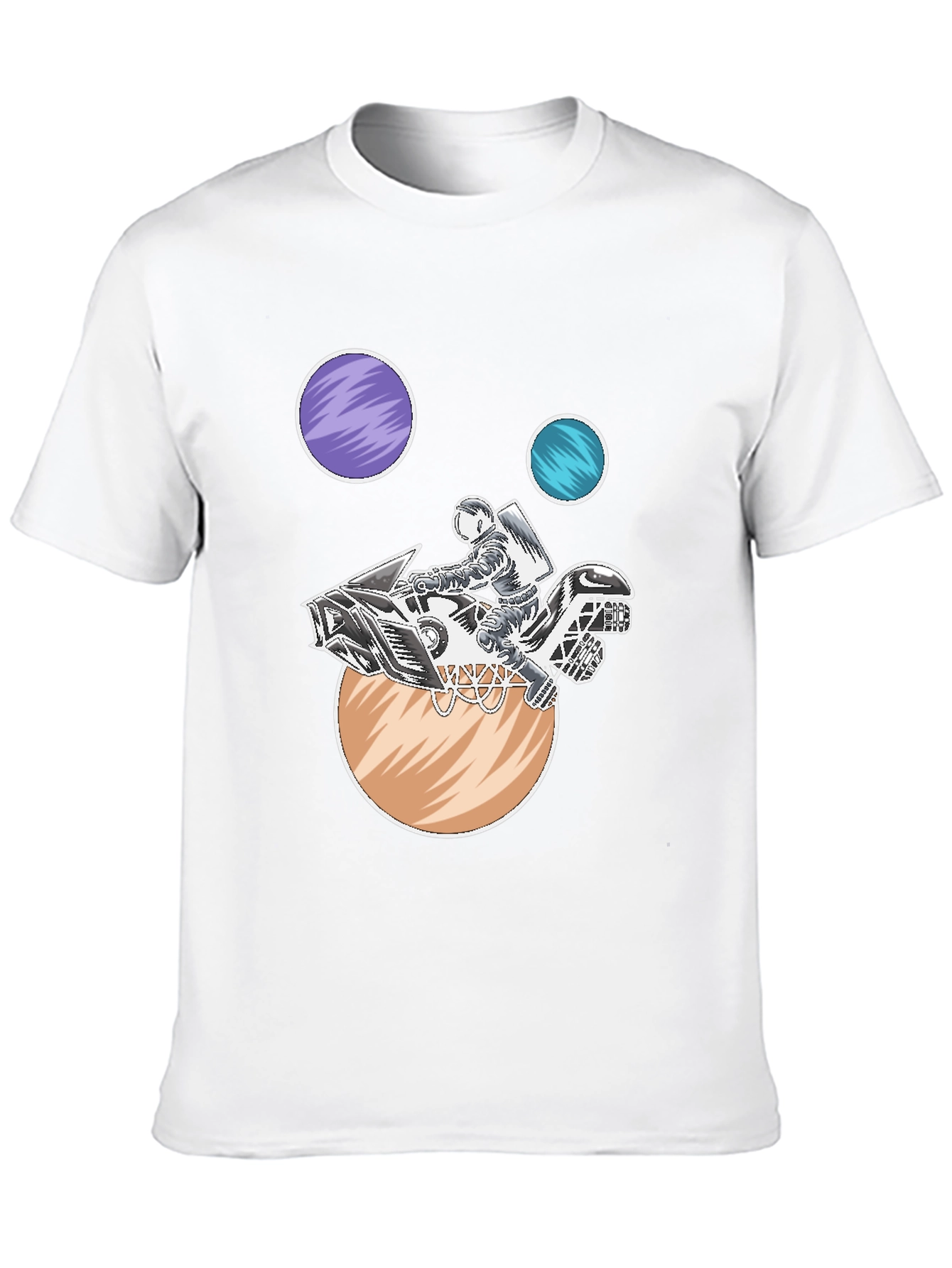 Astronaut Motorcycle Space T-Shirt