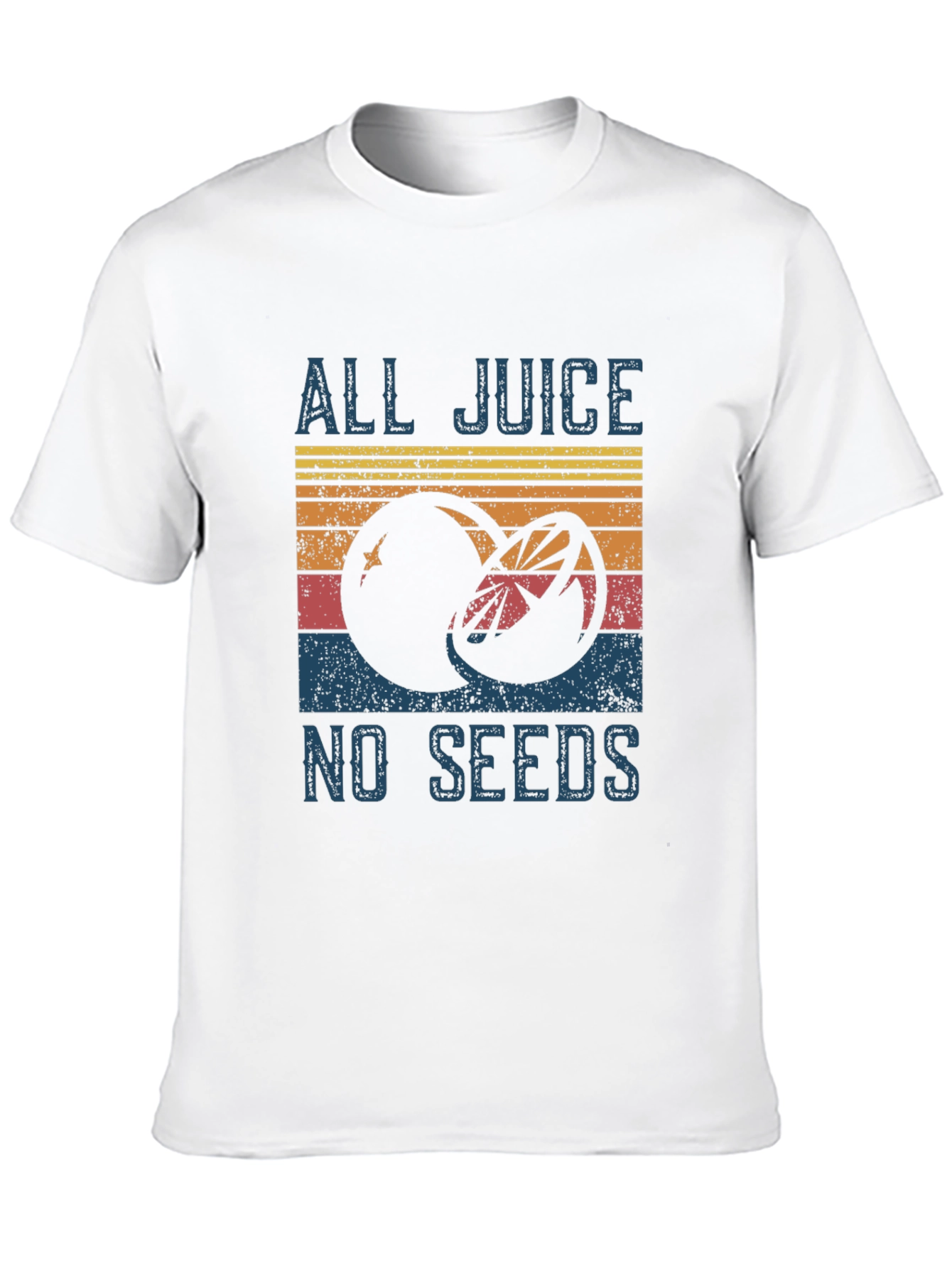 All Juice No Seeds Graphic T-Shirt - Retro Style