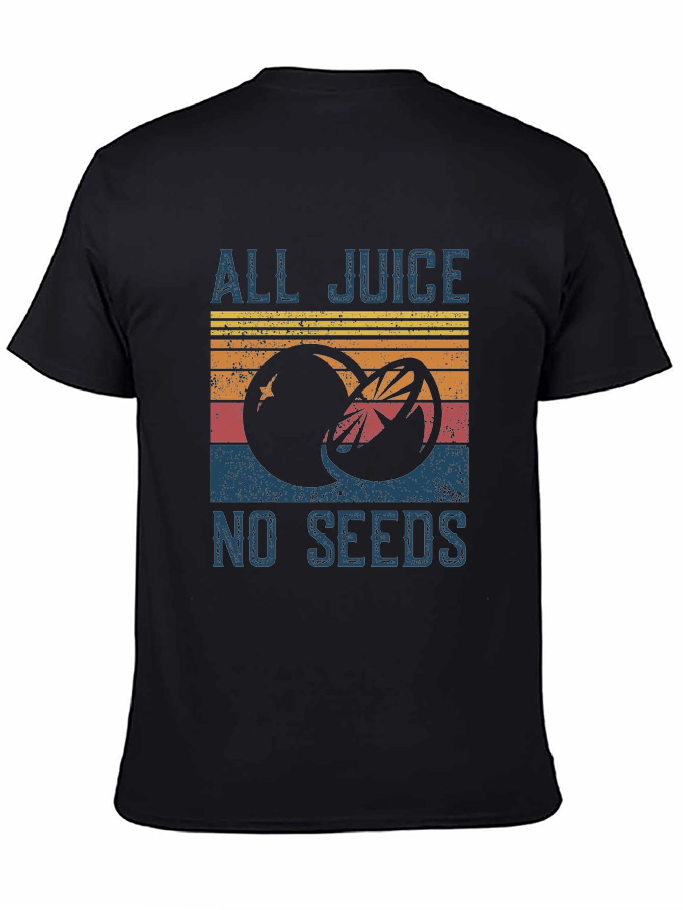 All Juice No Seeds Graphic T-Shirt - Retro Style