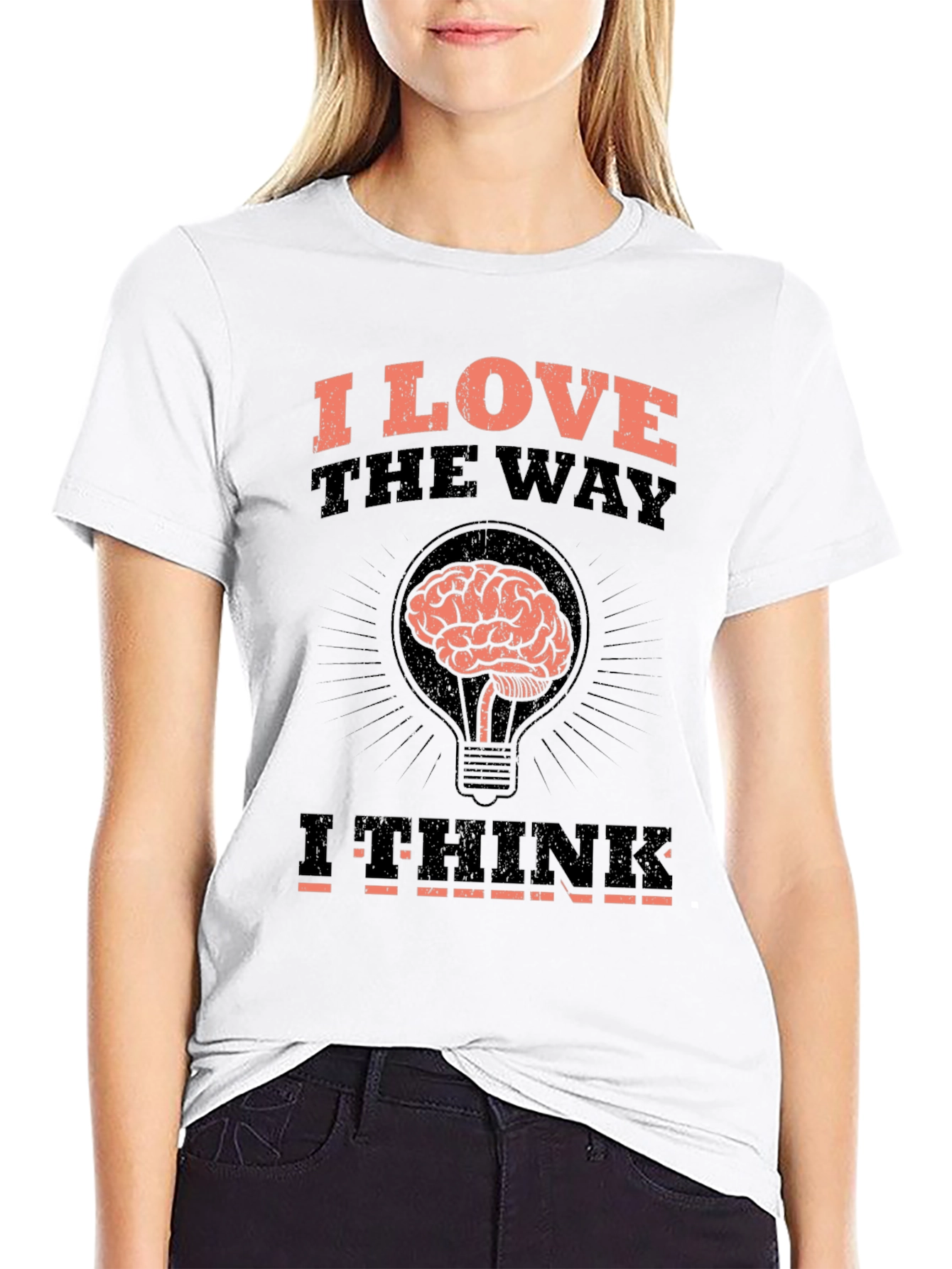 I Love The Way I Think Brain T-Shirt