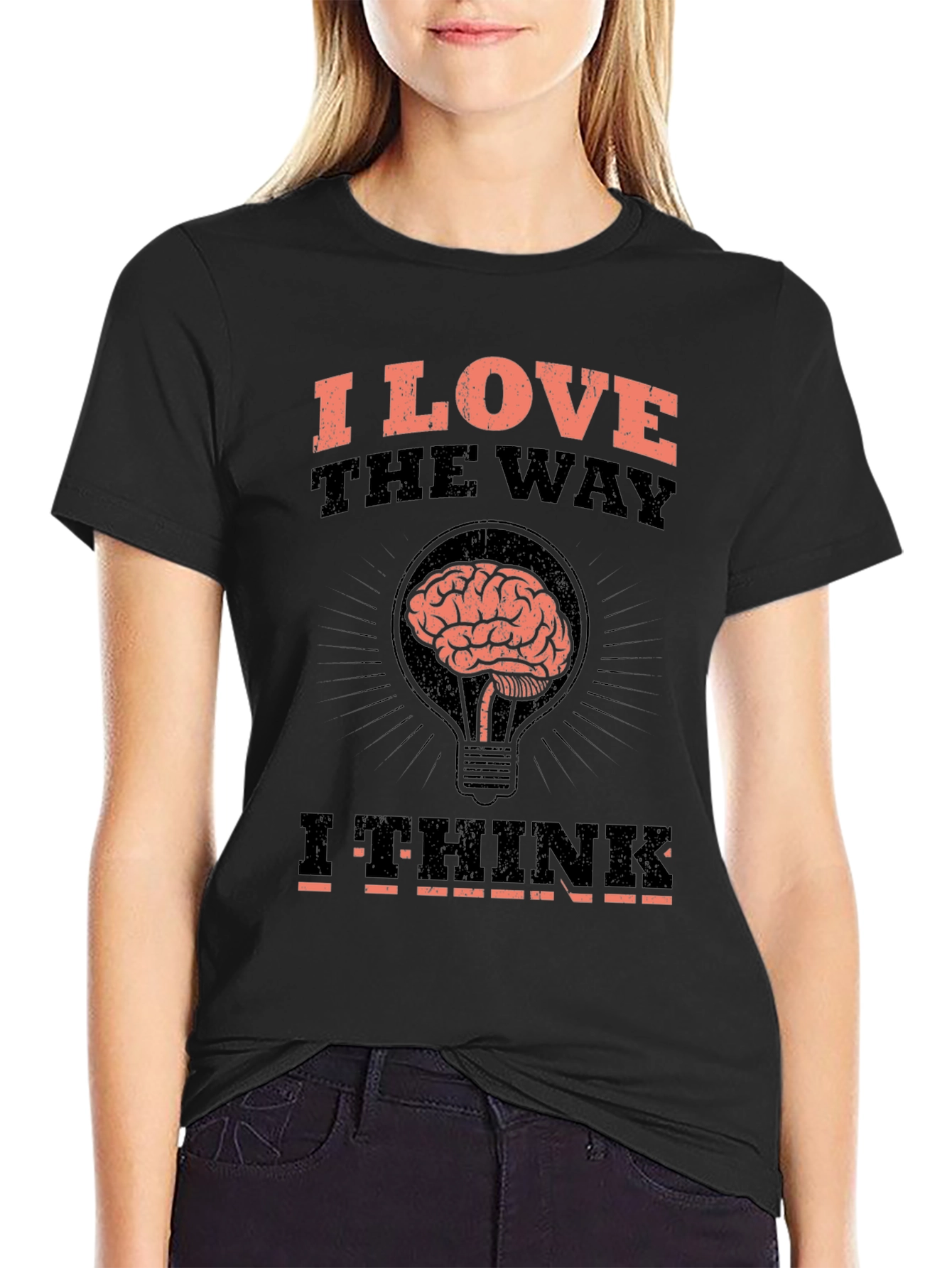 I Love The Way I Think Brain T-Shirt