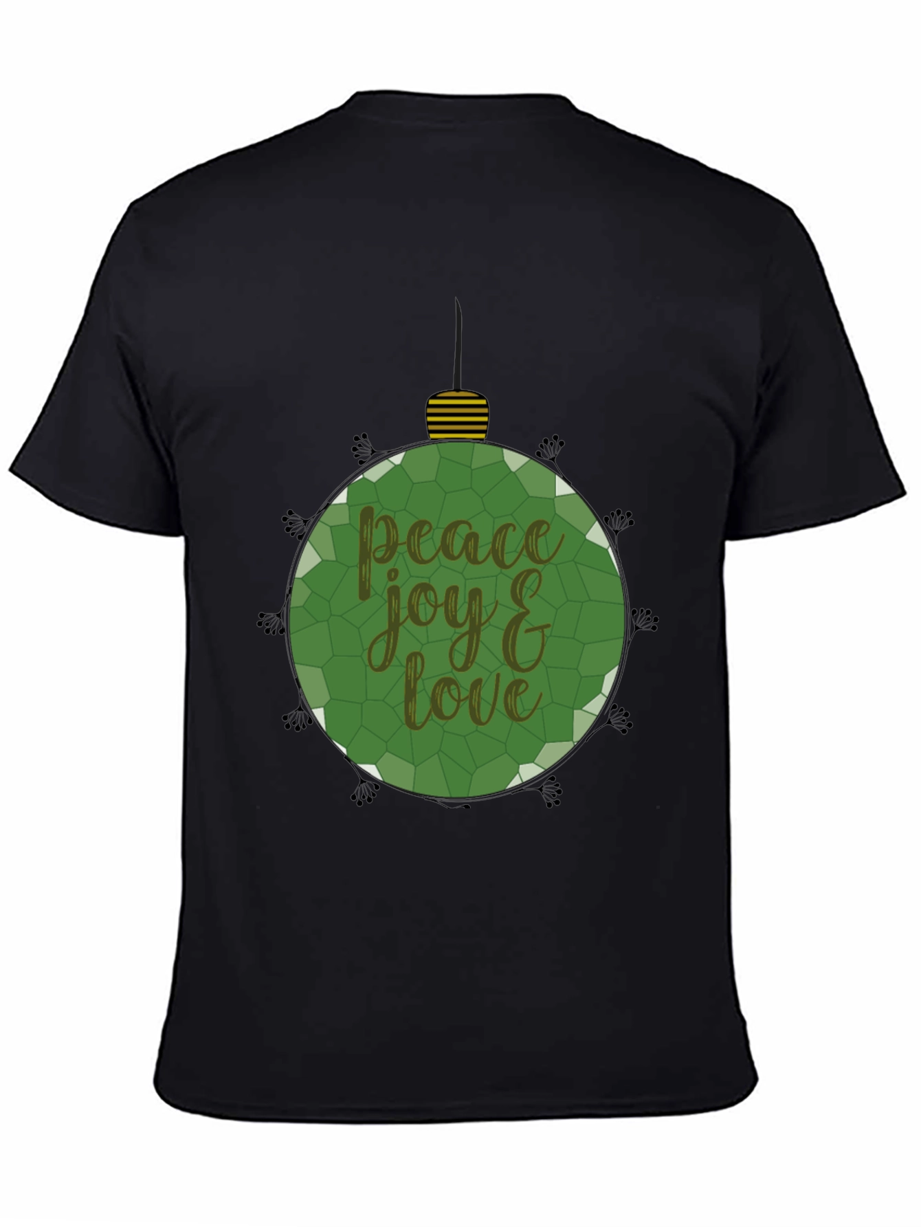Peace Joy Love Christmas Ornament T-Shirt