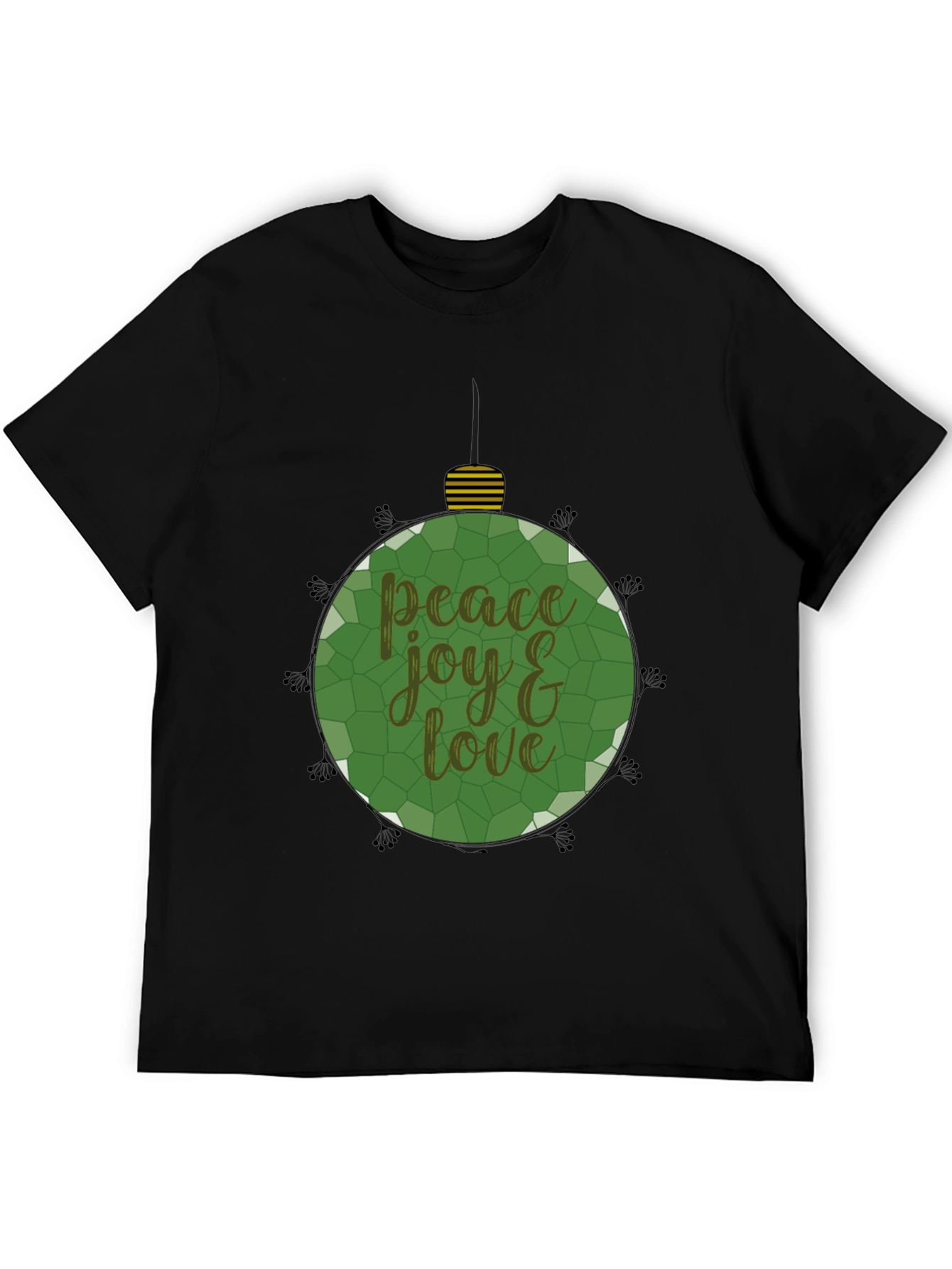 Peace Joy Love Christmas Ornament T-Shirt
