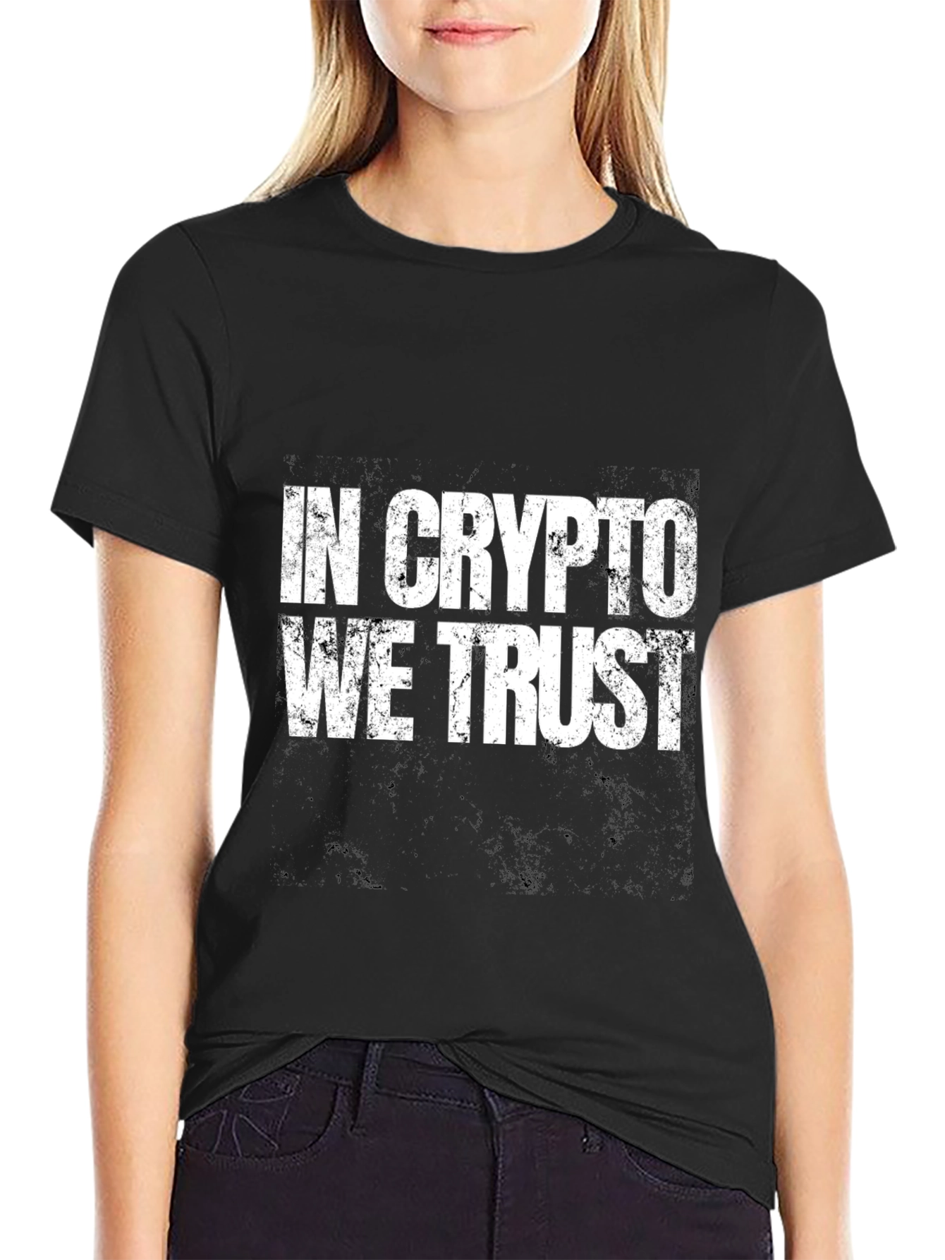 In Crypto We Trust Black T-Shirt